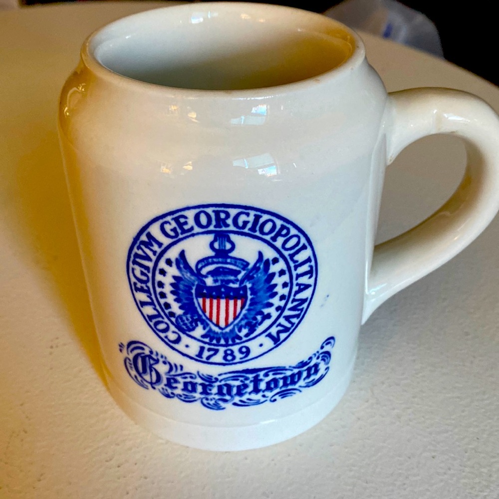Vintage, beer mug Georgetown, Collgivmn 1789.